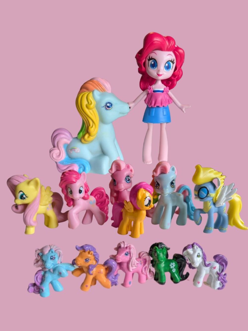 My Little Pony Mixed Lot of 13 Figures - G3 & G4 Blind Bags, Equestria Girls